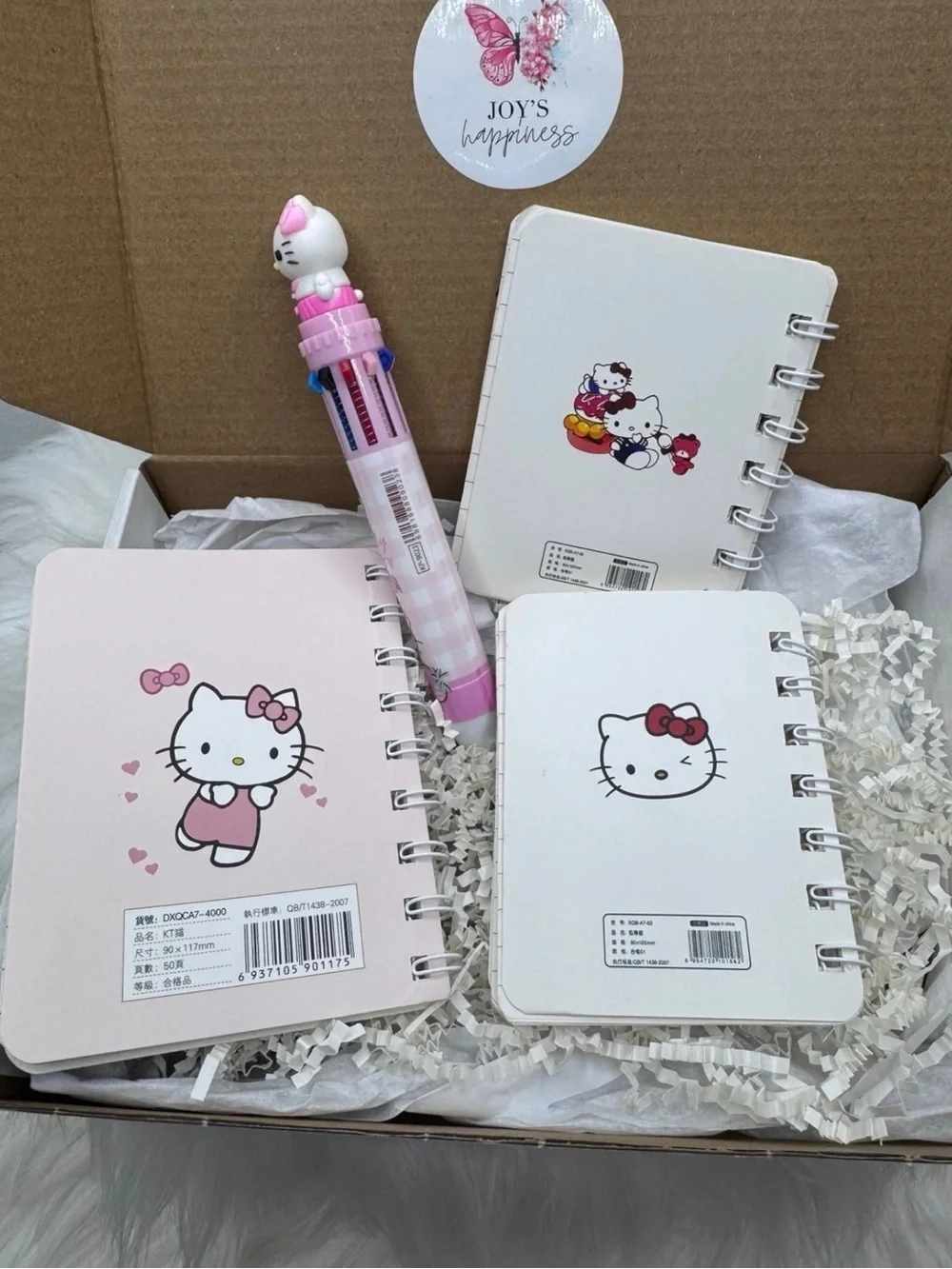Hello Kitty Mini Spiral Notebooks with pen